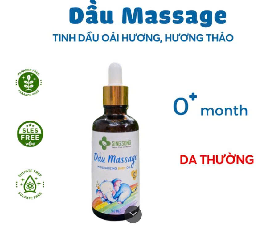 Dầu massage oải hương, hương thảo 50ml